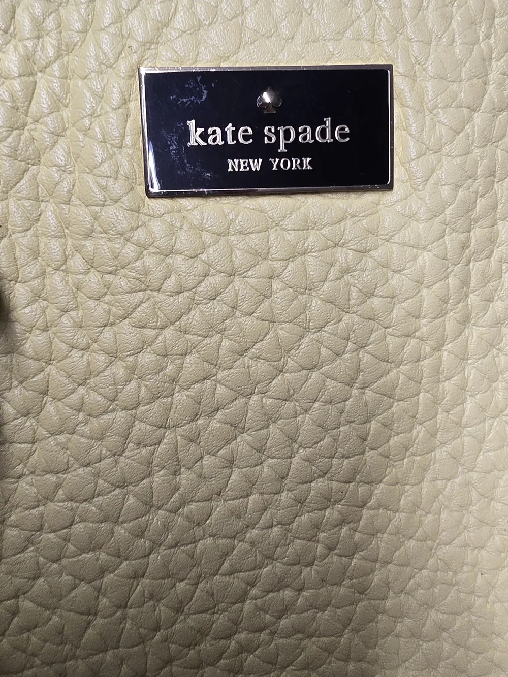kate spade Lemon Pebbled Leather Satchel